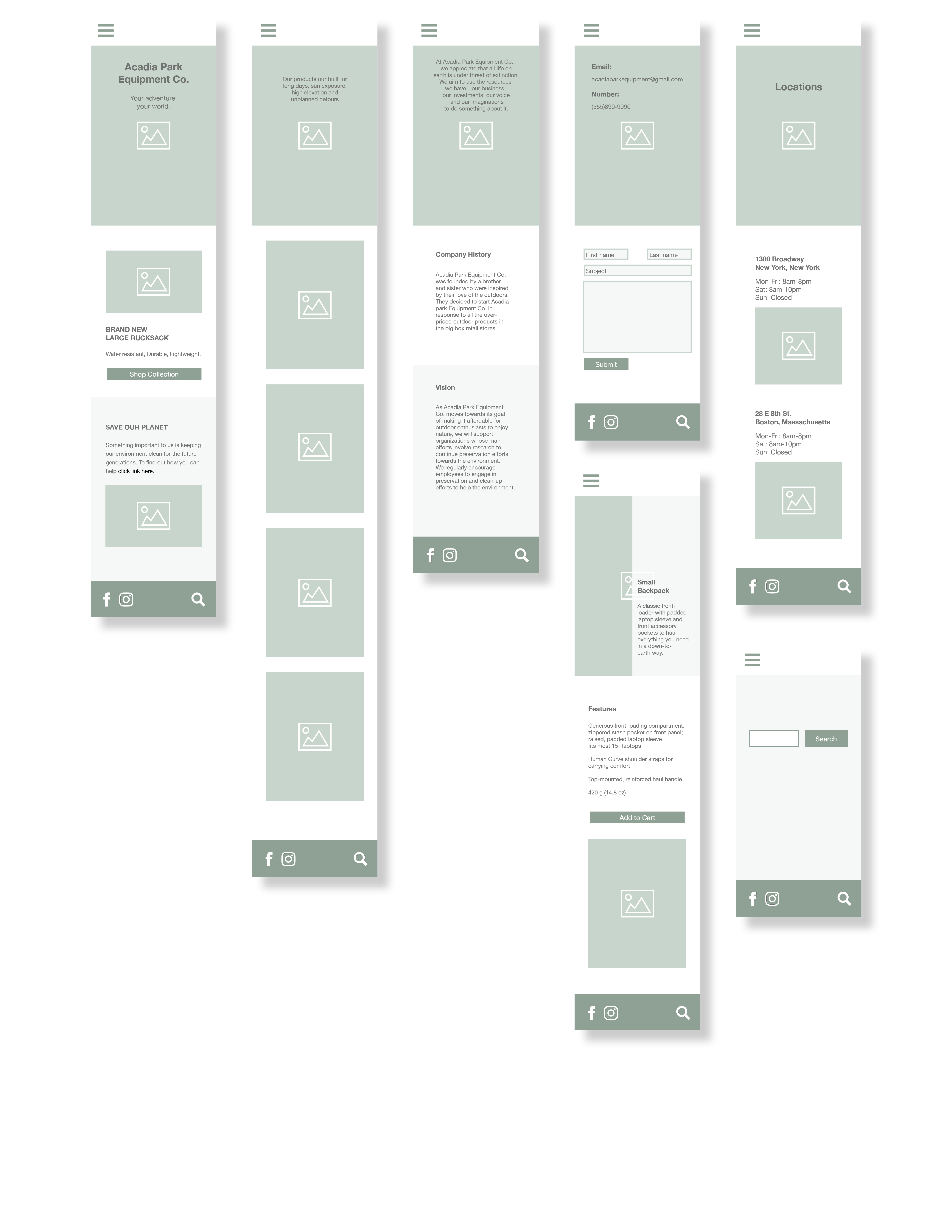 mobile wireframe